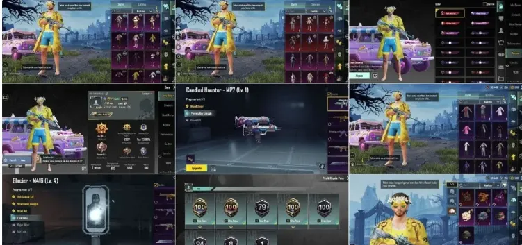 PGM553 Glacier M416 Lvl 4, Golok Lvl 4, Mythic Sets, RP A12/A14/A15 Maxed (G)